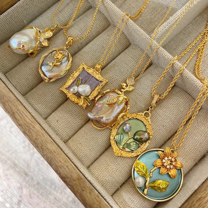 Collana Perla Giardino