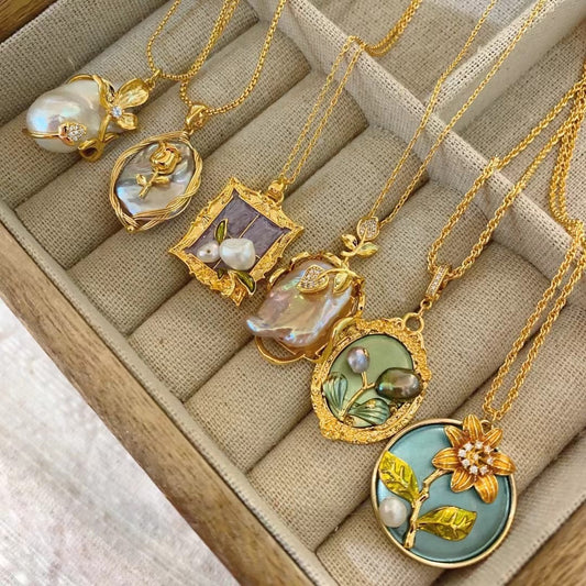Collana Perla Giardino