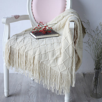 Coperta divano con losanghe