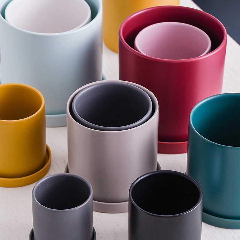 Vaso con sottovaso nordico