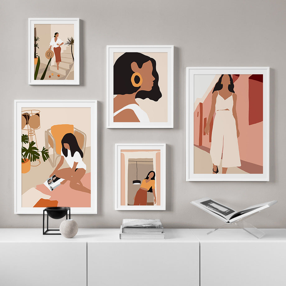 Quadro ragazza retrò