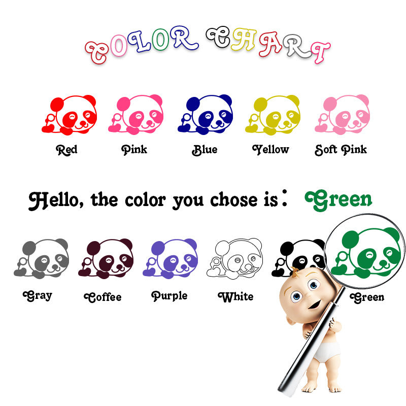 Adesivo murale Guida interattiva dei colori