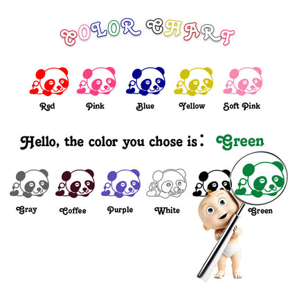 Adesivo murale Guida interattiva dei colori