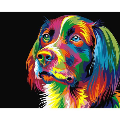 Dipinto cane colorato