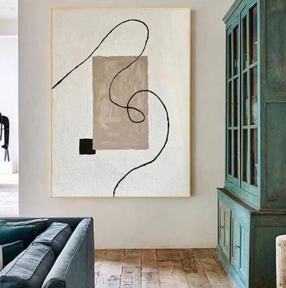 Quadro minimalista bianco e nero