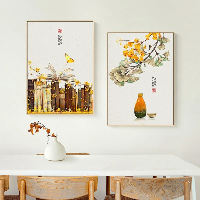 Quadro paesaggio autunnale