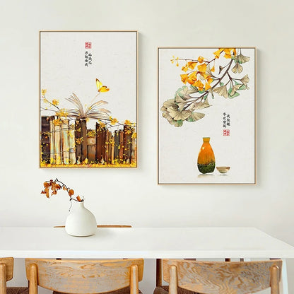Quadro paesaggio autunnale