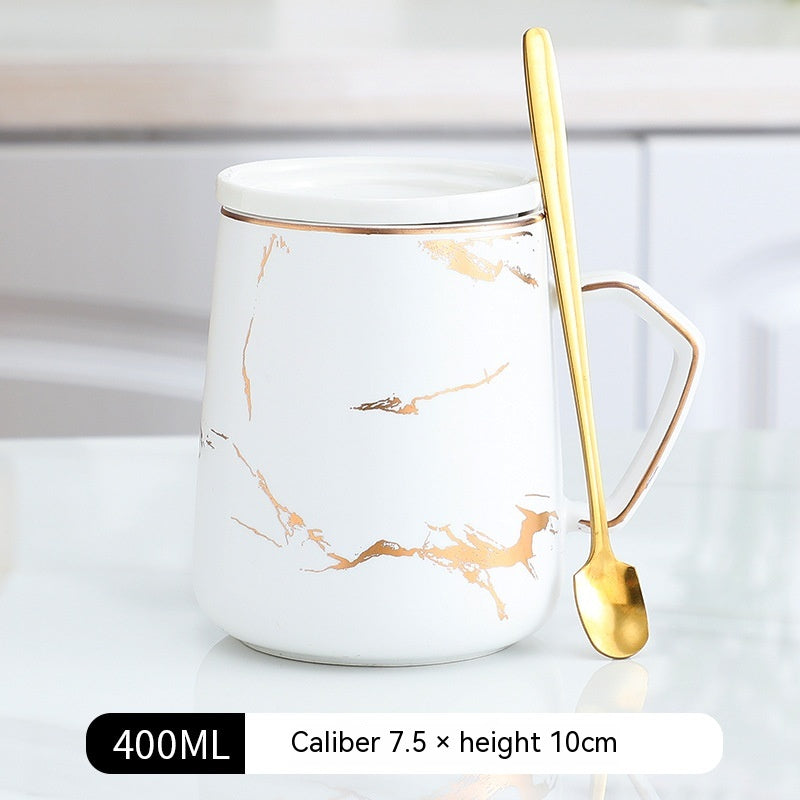 Tazza ceramica con bordo oro