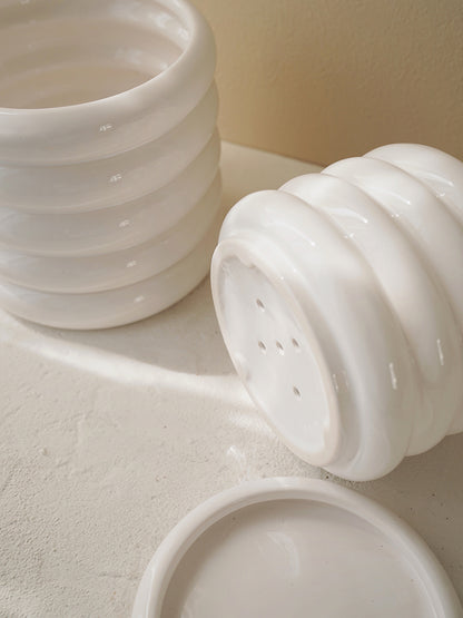 Vaso Ceramica Argentato