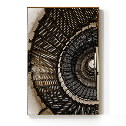 Quadro canvas spirale astratta