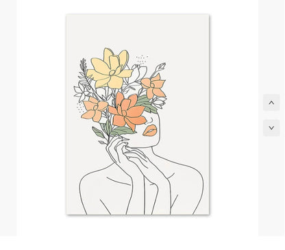 Quadro floreale nordico