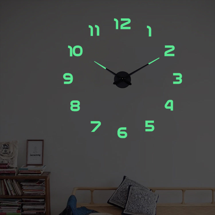 Orologio da parete Numeri romani neon