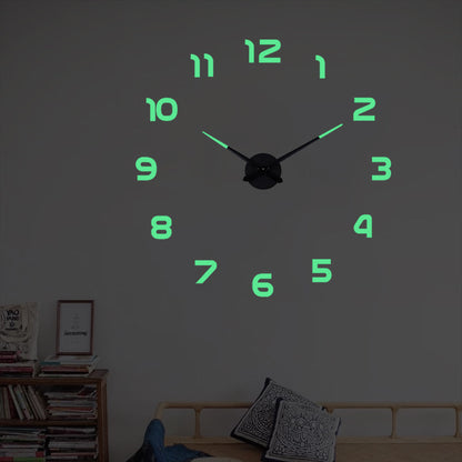 Orologio da parete Numeri romani neon