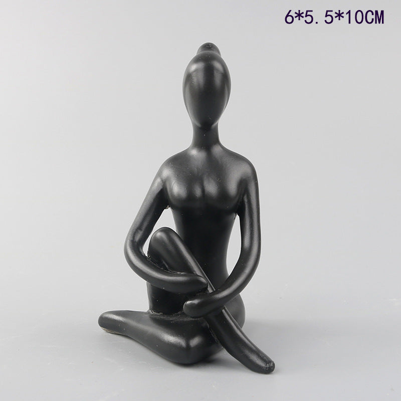 Scultura ragazza yoga