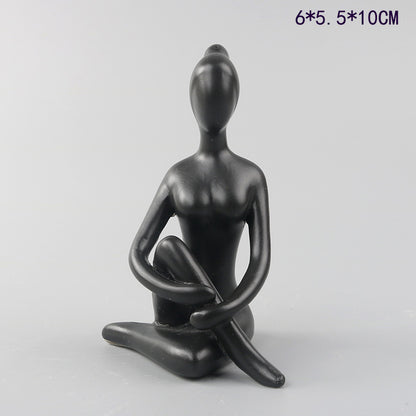 Scultura ragazza yoga