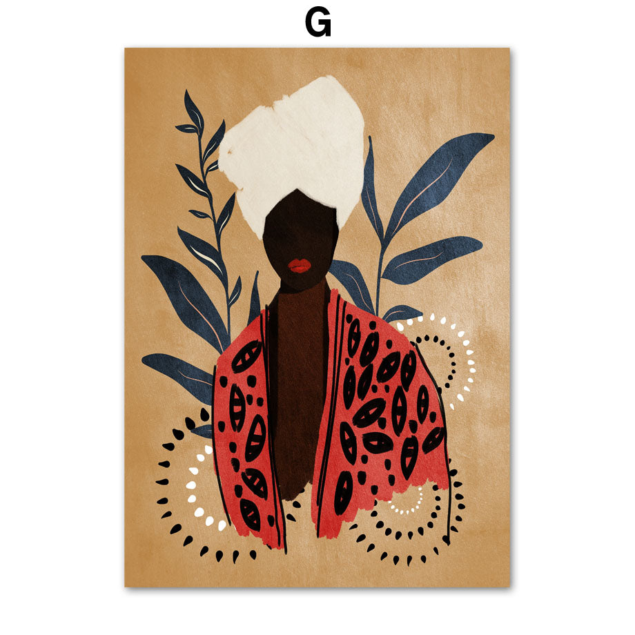 Quadro ragazza astratta
