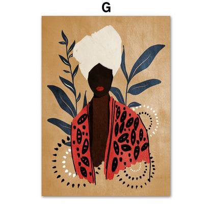 Quadro ragazza astratta