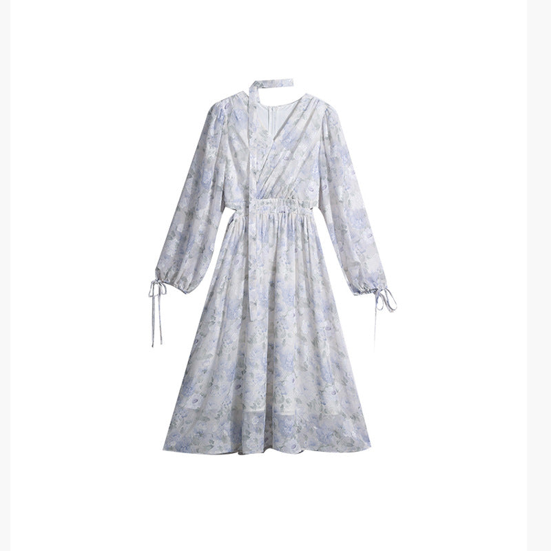 Vestito pizzo fiori dipinti