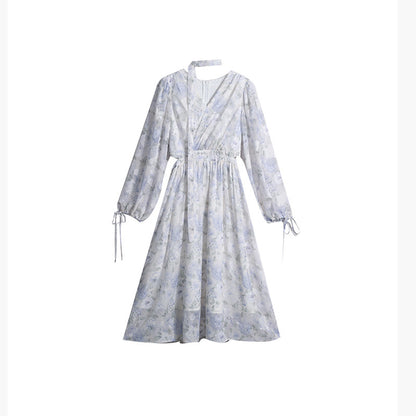 Vestito pizzo fiori dipinti