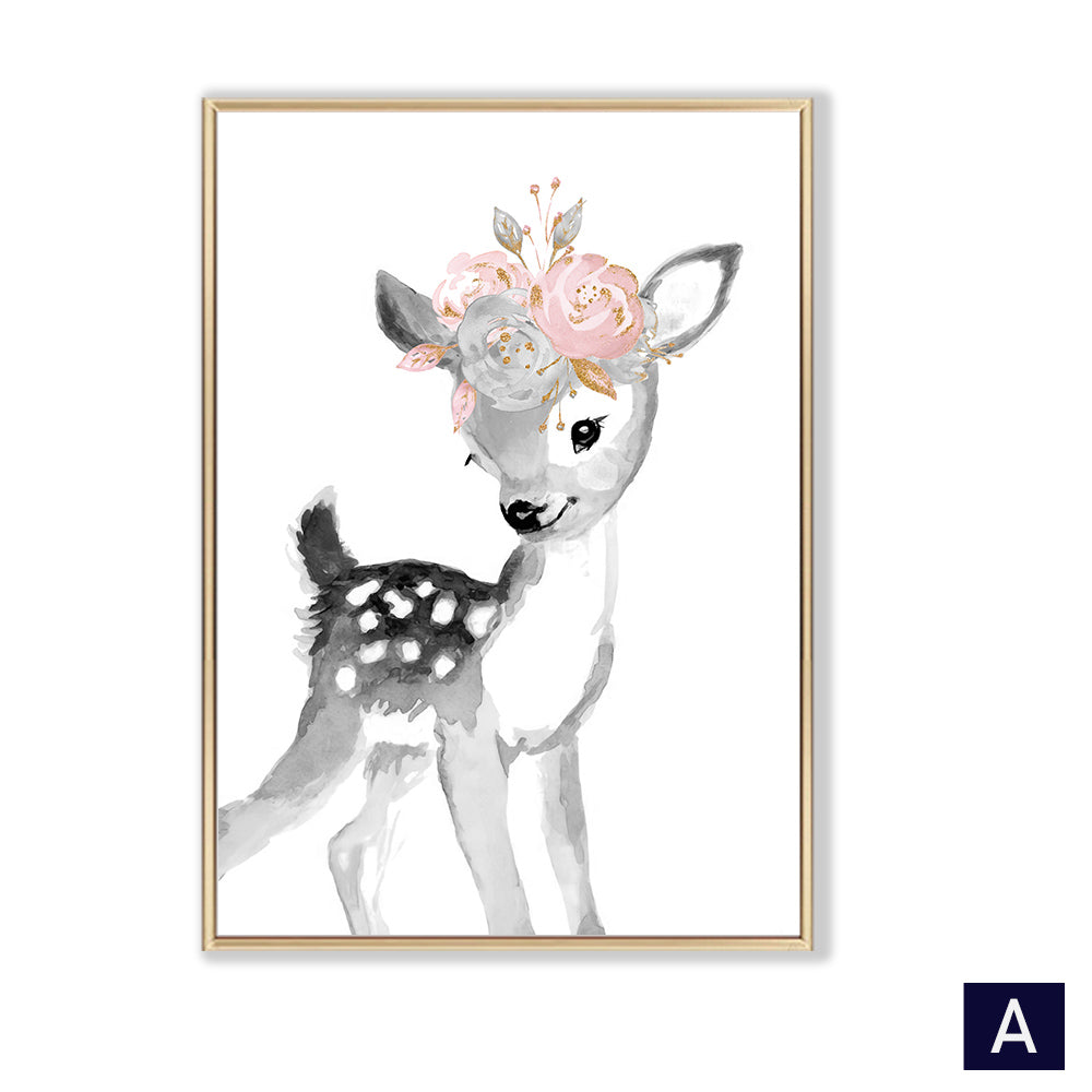 Quadro savana con animali