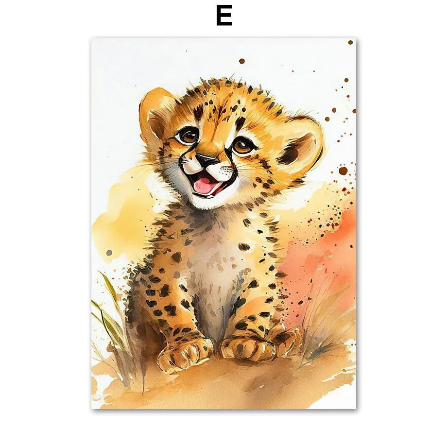 Quadro animali per cameretta