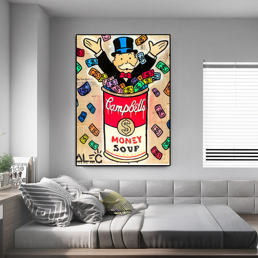 Quadro su tela Monopoly Man pop art