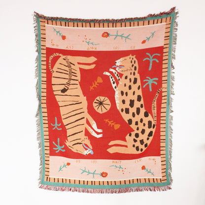 Coperta bohemian con nappine