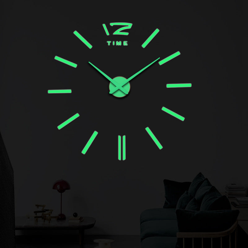 Orologio da parete Neon verde TIME