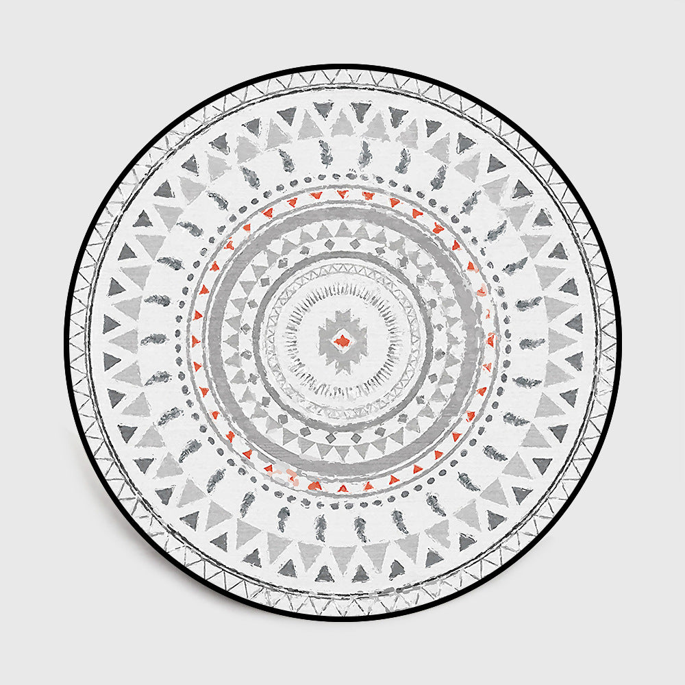 Tappeto geometrico rotondo