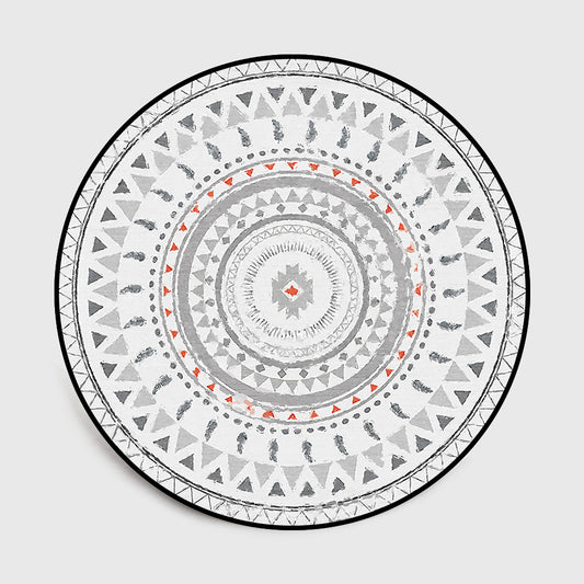 Tappeto geometrico rotondo