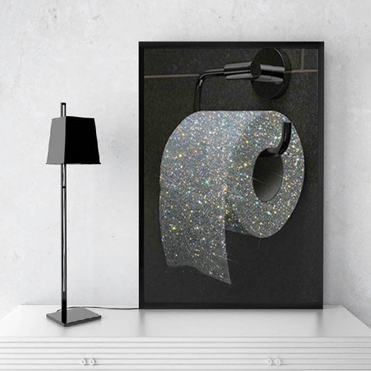 Quadro su tela Punto interrogativo scintillante