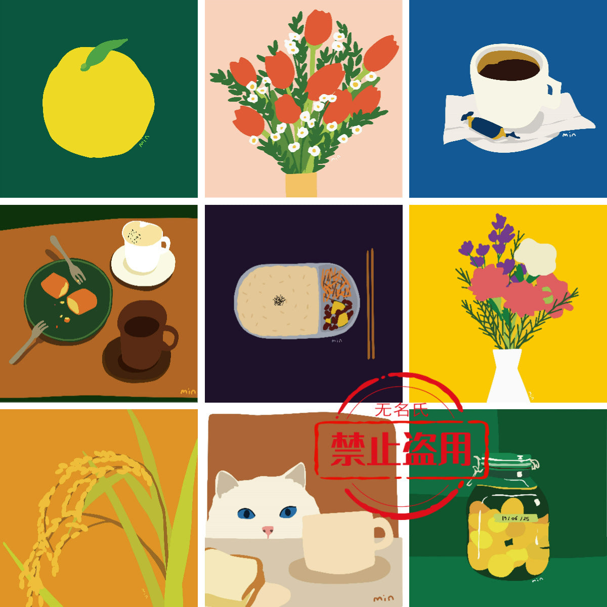 Quadro da dipingere tema cucina