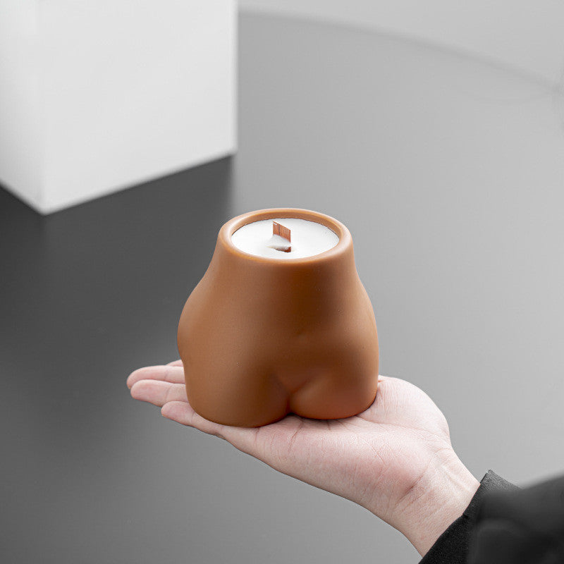 Candela profumata busto ceramica