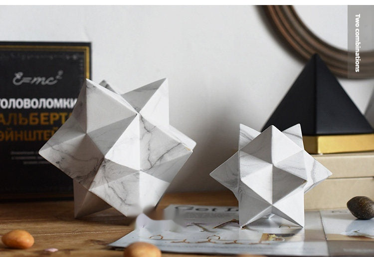 Stella geometrica in marmo