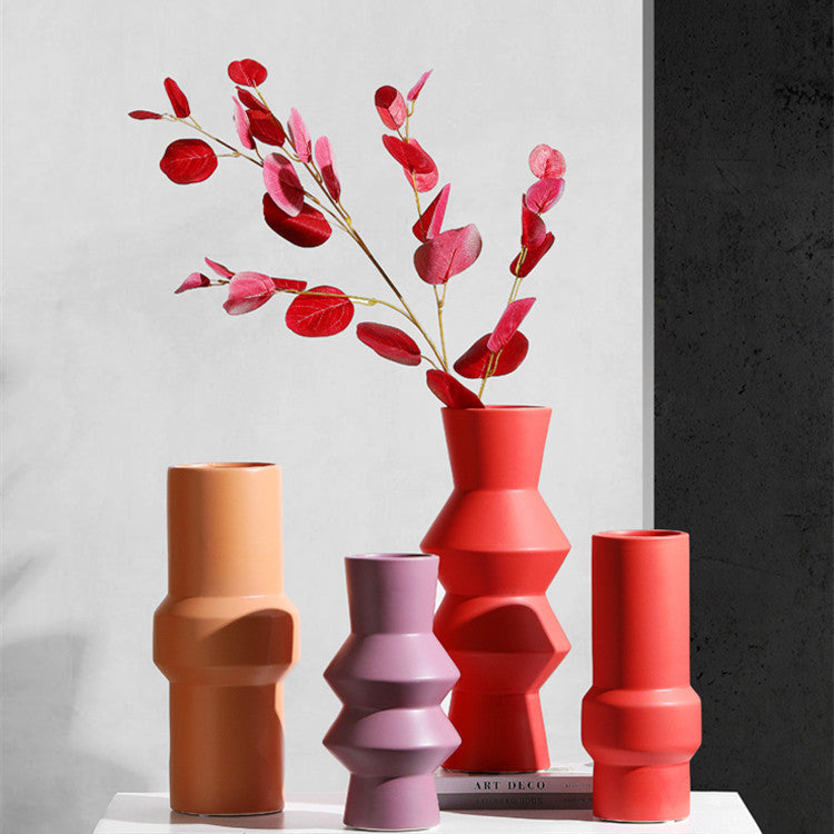 Vaso ceramica colori Morandi