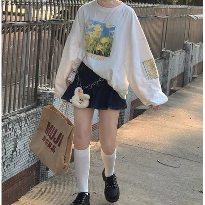 Maglione Donna Stampa Dipinta