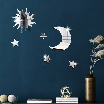 Adesivo stella e luna 3D