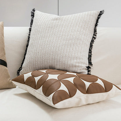 Coperta Cuscino Pelle