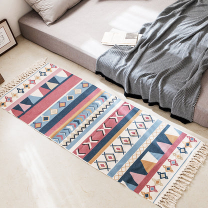 Tappeto geometrico lino