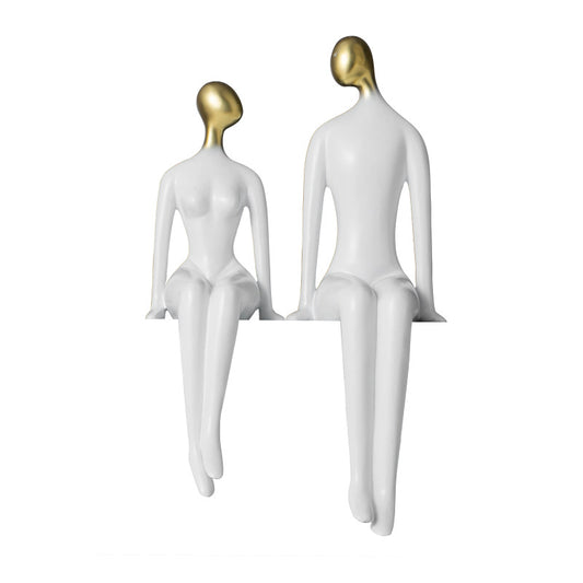 Scultura coppia minimalista