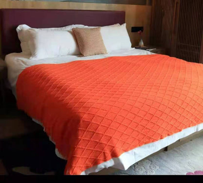Coperta divano con losanghe