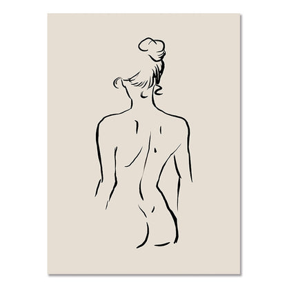 Poster Forme astratte e volti