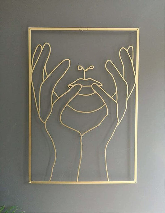 Quadro in acrilico Corpo femminile in linee