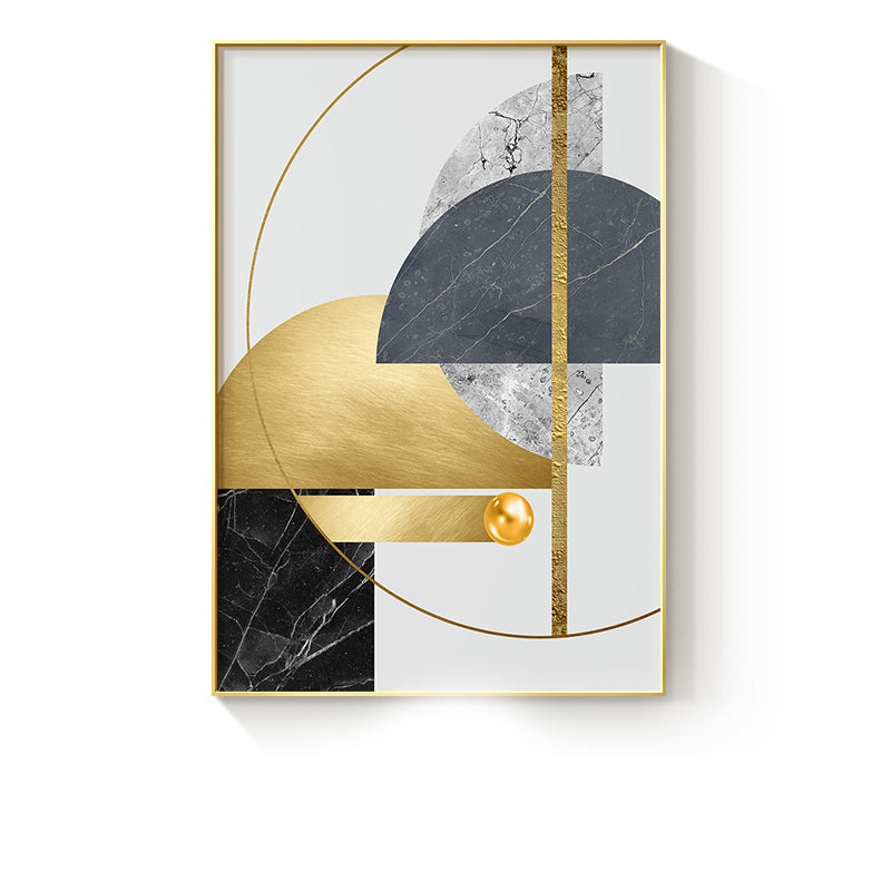 Quadro geometrico dorato