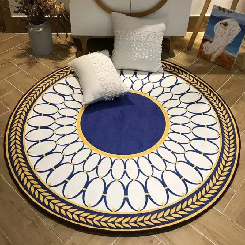Tappeto velluto geometrico