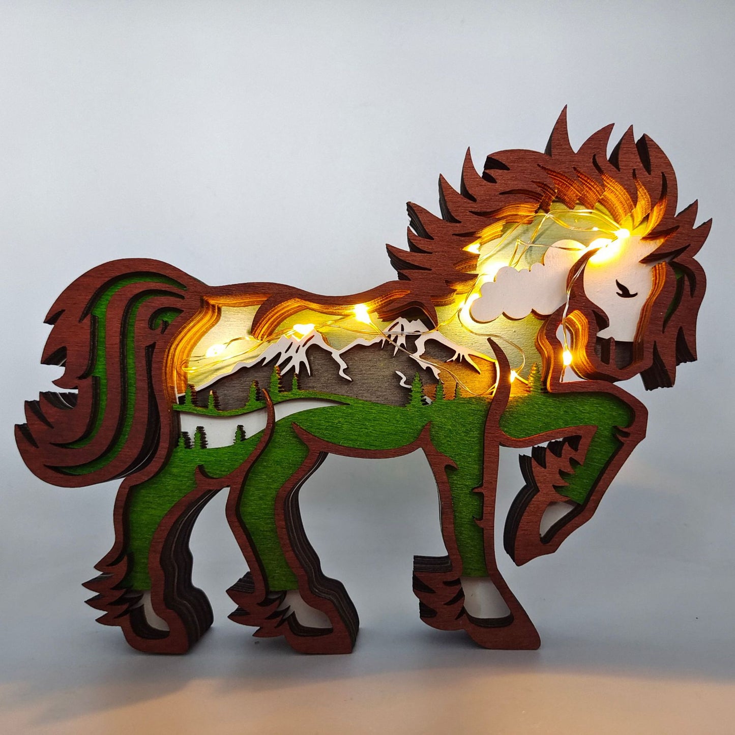 Scultura legno Natale