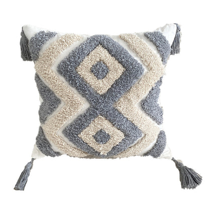 Cuscino boho con nappine