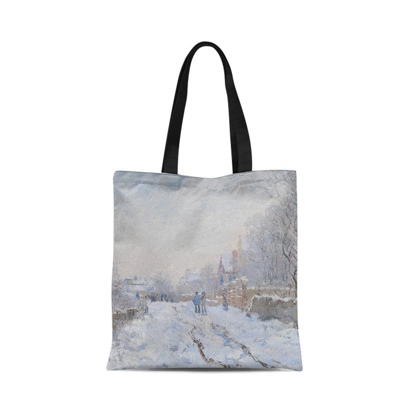 Borsa tela tramonto dipinto