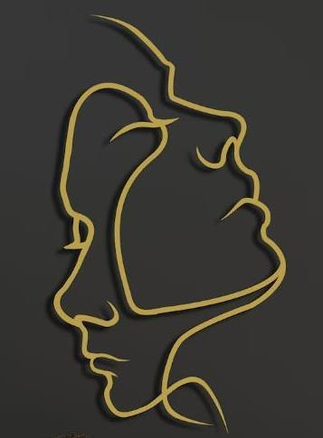 Silhouette Coppia Astratta