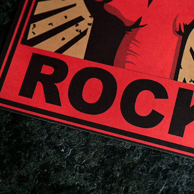 Poster Gesto rock retrò